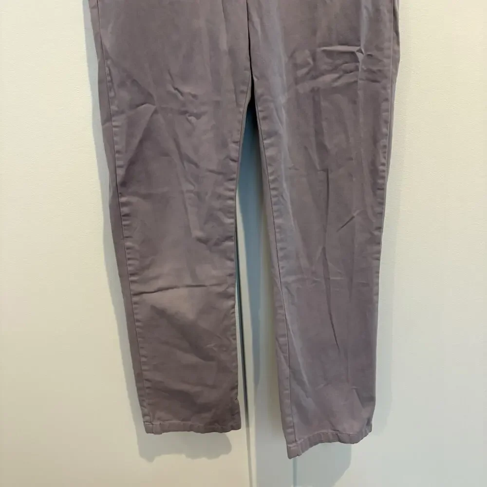 Childrens Place Pants Boys XXL 16‎ Light Gray Slim Button Closure Zip Chino